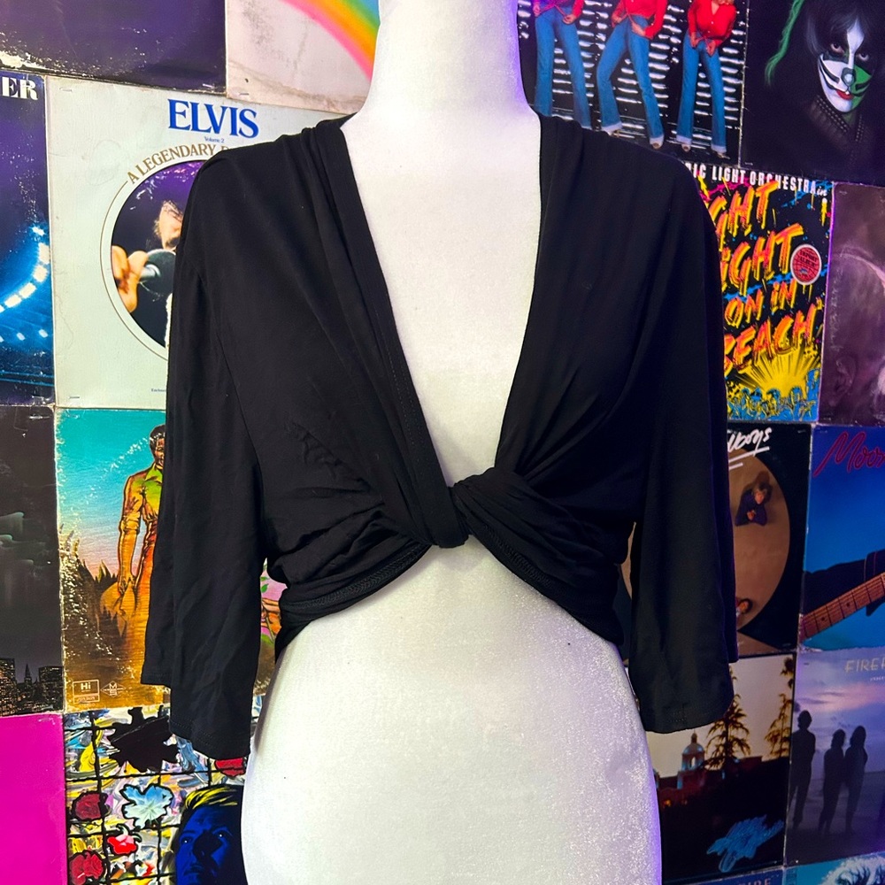 Black Wrap top